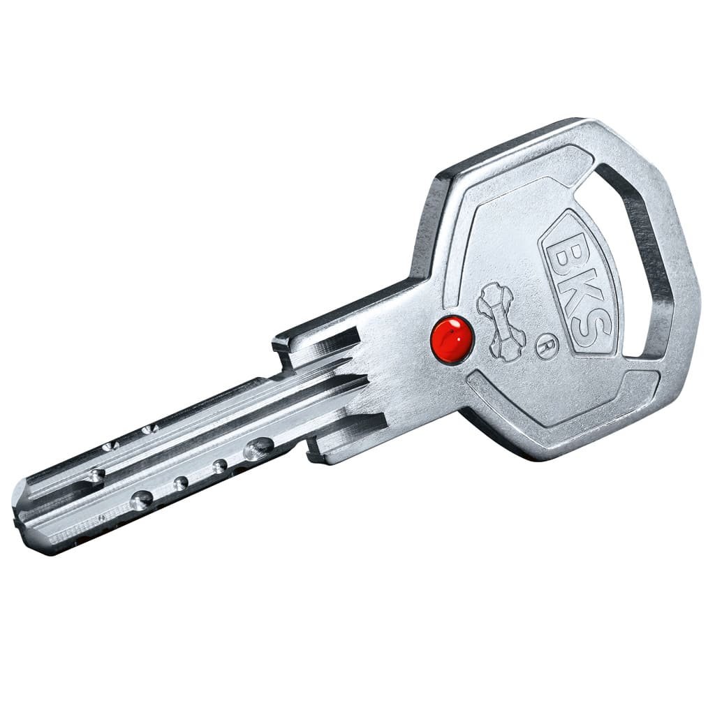 5 Schlüssel BKS Janus Profildoppelzylinder 4612 Not&Gefahrenfunktion 35/35mm 