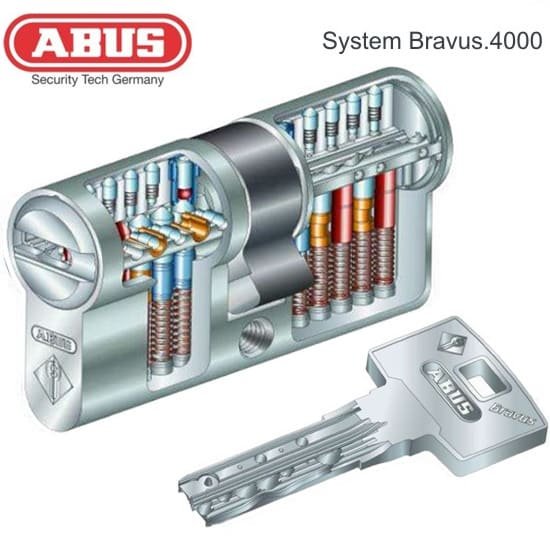 ABUS Bravus4000 Hochsicherheits-Schließzylinder Knaufzylinder Z55/K50mm 